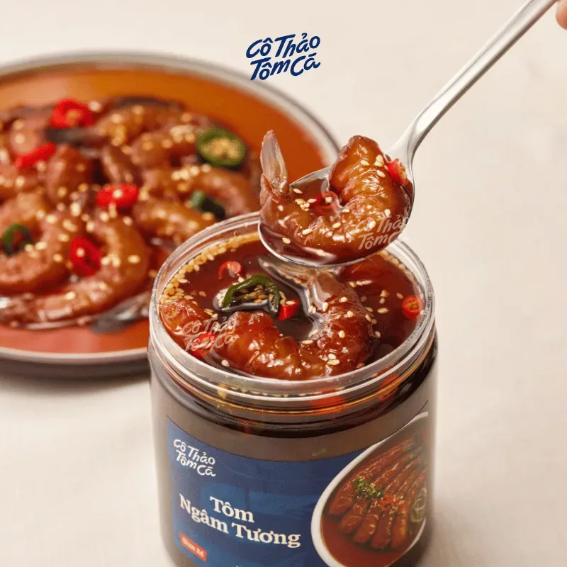 Tôm ngâm tương - Cô Thảo Tôm Cá