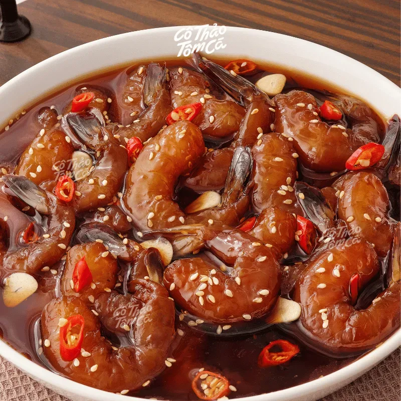 Tôm ngâm tương - Cô Thảo Tôm Cá