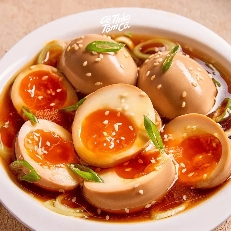 Trứng ngâm tương - Cô Thảo Tôm Cá