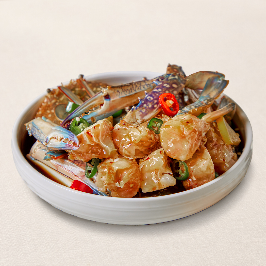 Soy-Marinated Swimming Crab