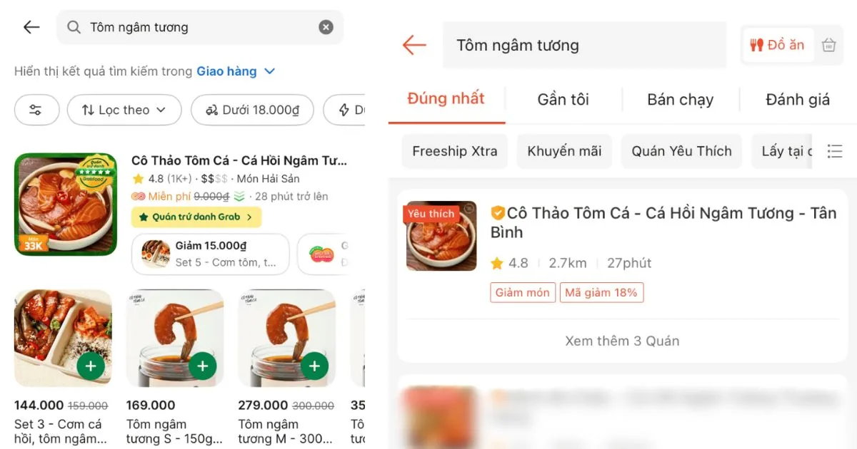 Bạn c&oacute; thể đặt t&ocirc;m ng&acirc;m tương giao tận nơi qua app tại TP.HCM