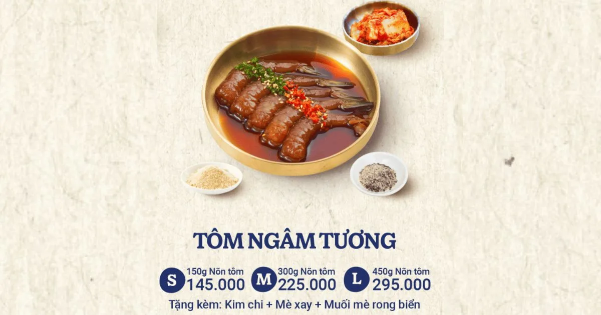 C&aacute;c size t&ocirc;m ng&acirc;m tương C&ocirc; Thảo T&ocirc;m C&aacute; giao tận nơi tại TP.HCM