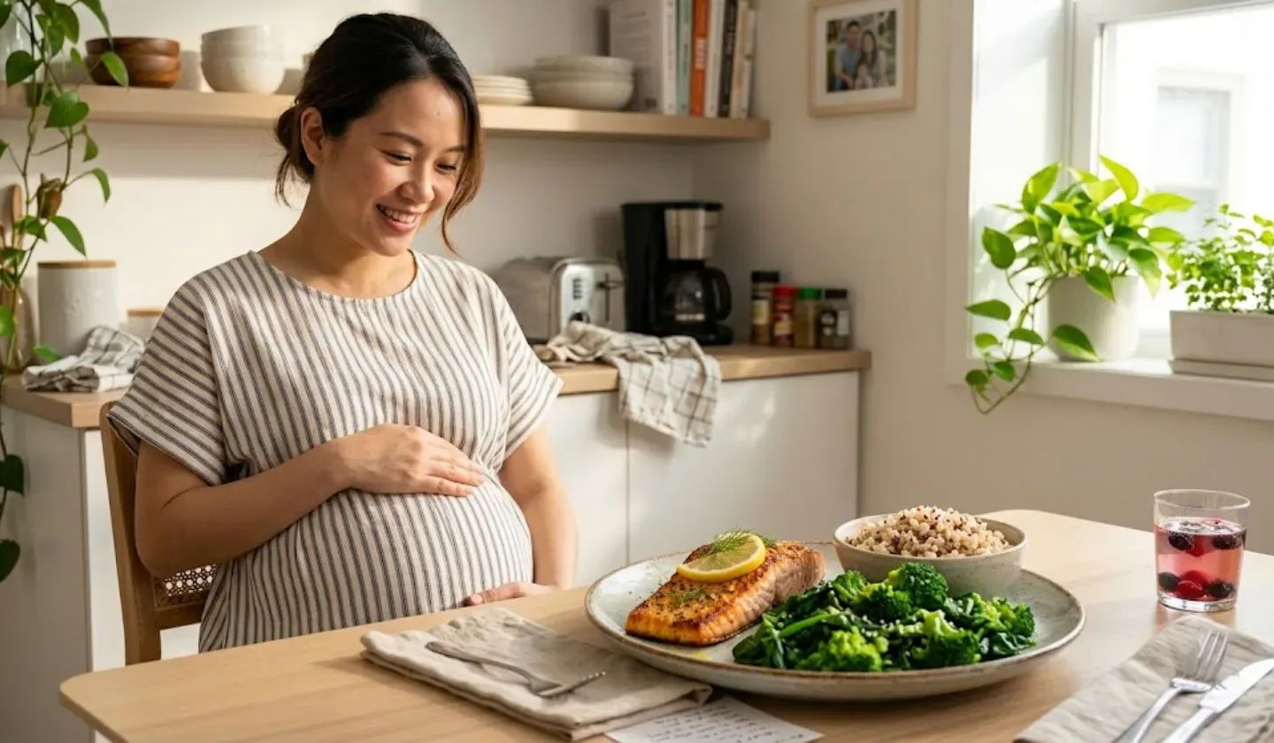 Mẹ bầu n&ecirc;n ăn c&aacute; hồi nấu ch&iacute;n k&egrave;m nhiều rau xanh